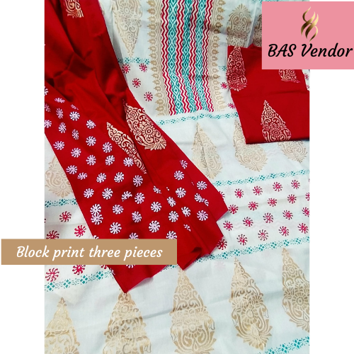 Block print three pieces 6