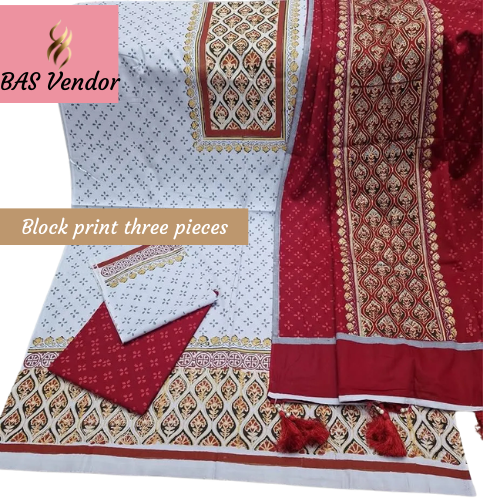 Block print three pieces 14