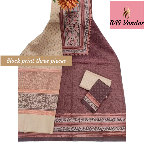 Block print three pieces 15