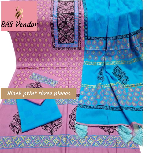 Block print three pieces 17