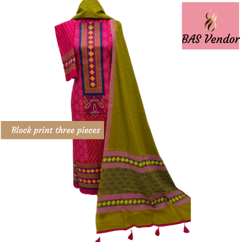 Block print three pieces 31